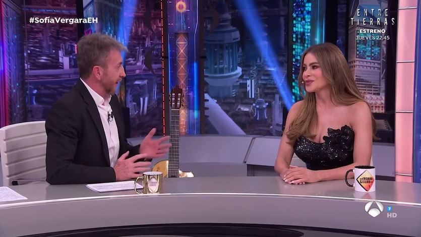 Sofía Vergara y Pablo Motos en El Hormiguero