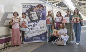 Un grupo de Noelias viaja en tren hasta Valencia en el 50º aniversario del fallecimiento de Nino Bravo