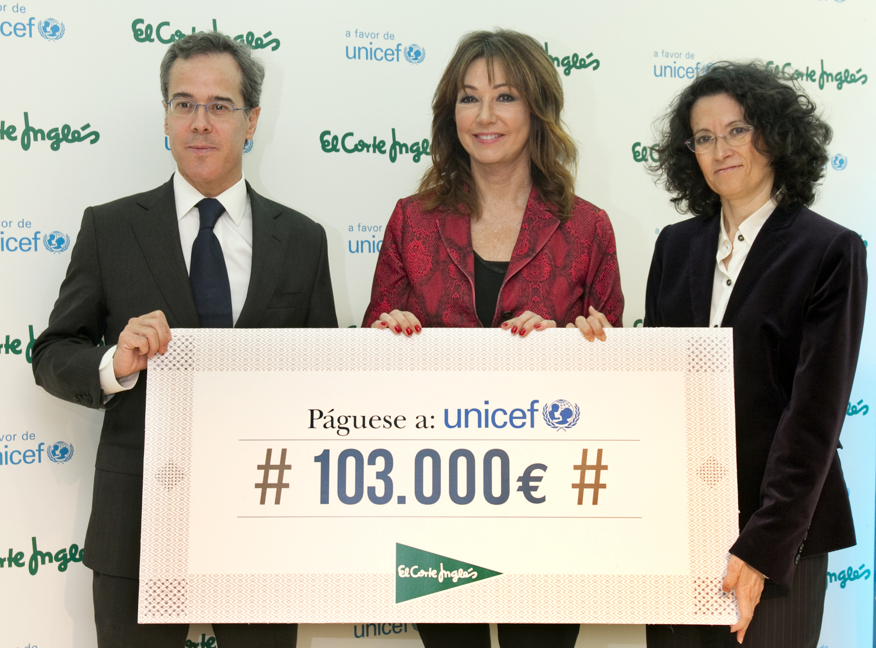 El Corte Inglés dona 103.000 euros a UNICEF para mejorar las condiciones de vida de los más pequeños