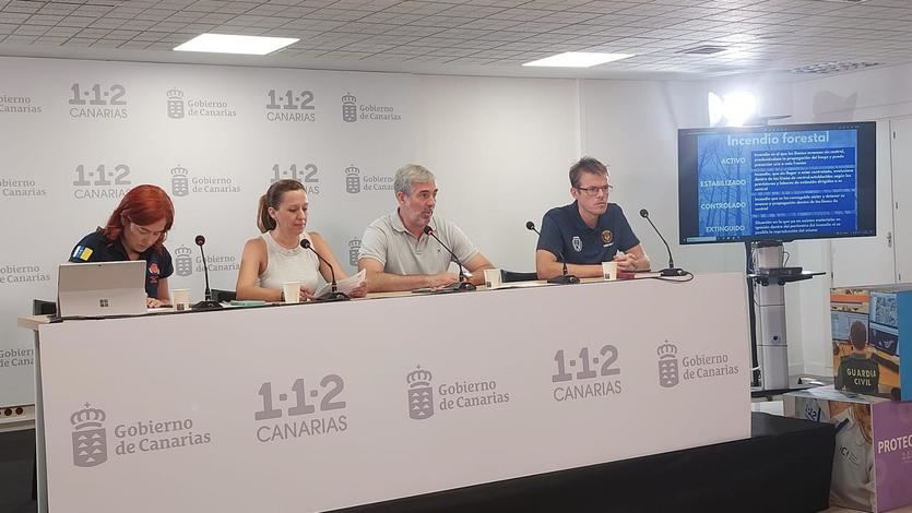 El presidente de Canarias, Fernando Clavijo, en rueda de prensa