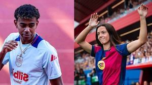 Lamine Yamal y Aitana Bonmatí, estrellas del acto de la Diada organizado por la Generalitat