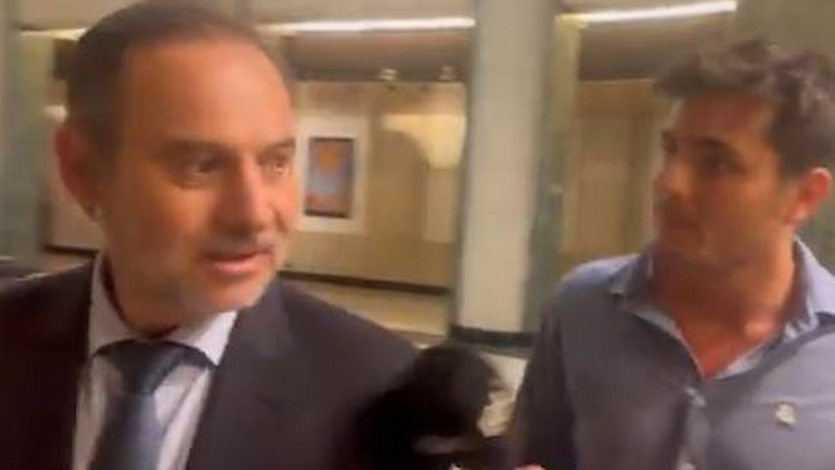 José Luis Ábalos, diputado y Vito Quiles, tuitero de ultraderecha