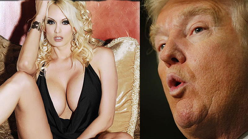 La actriz porno Stephanie Clifford, conocida como 'Stormy Daniels', y Donald Trump