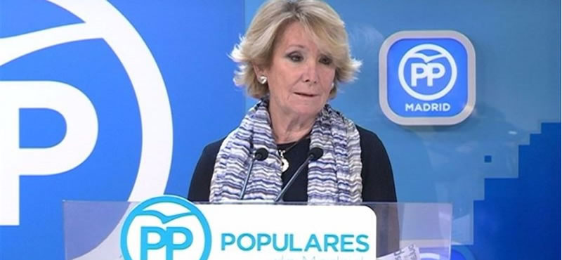 Esperanza Aguirre dimite al frente del PP de Madrid y deja en evidencia a Rajoy y Barberá