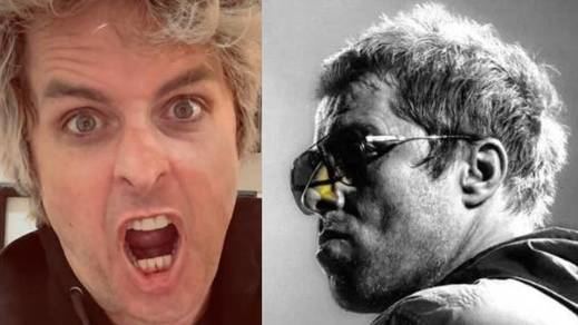 Billie Joe Amstrong, vocalista de Green Day y Lian Gallagher, líder de Oasis