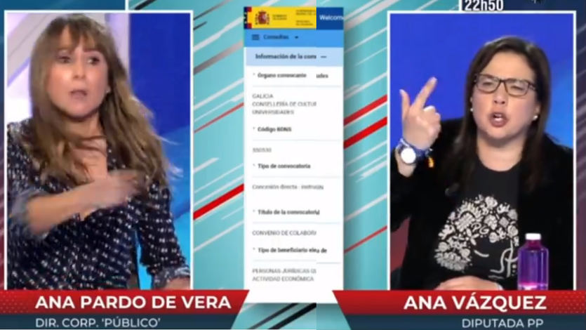 Ana Pardo de Vera y Ana Vázquez, enfrentadas