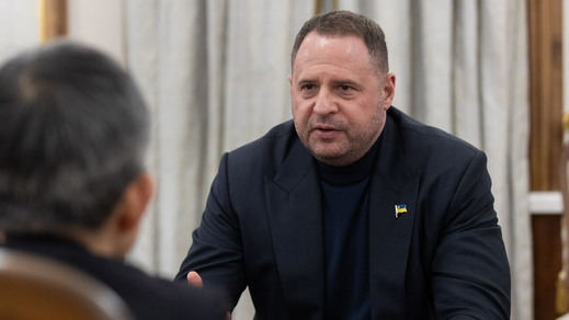 Andriy Yermak, durante una reunión