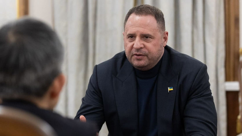 Andriy Yermak, durante una reunión