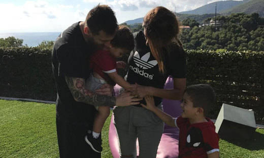 Messi espera a su tercer hijo con Antonella Rocuzzo