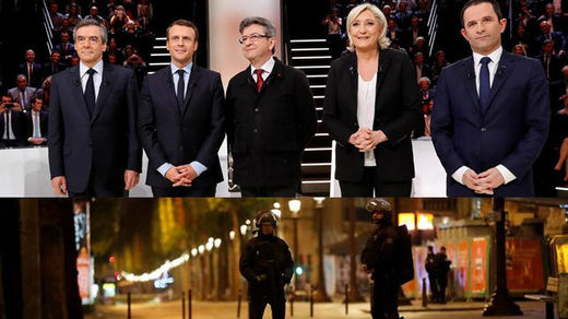 El atentado de París acaba con el cierre de campaña e interrumpió en directo el último debate entre los candidatos