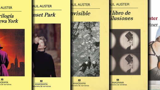 Portadas de libros de Paul Auster