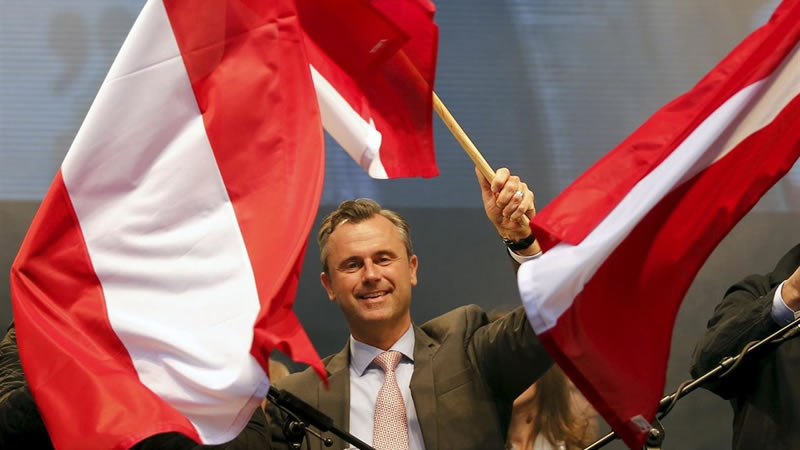 La extrema derecha toma también Austria al ganar la primera vuelta de las elecciones presidenciales