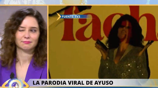 Isabel Díaz Ayuso, ante su vídeo de parodia