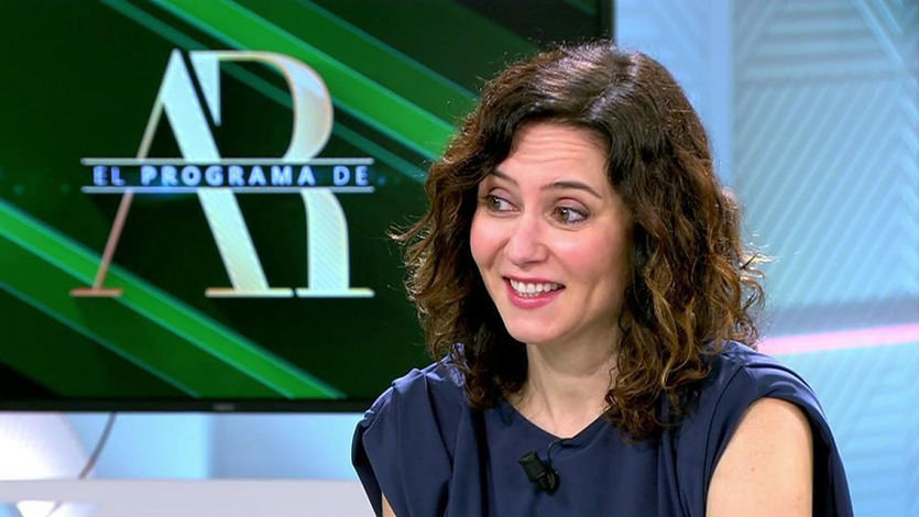 La presidenta de la Comunidad de Madrid, Isabel Díaz Ayuso, en Telecinco