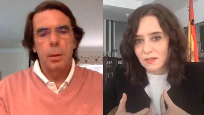 Aznar y Ayuso, la charla más mediática: "No sabes cómo te envidio"