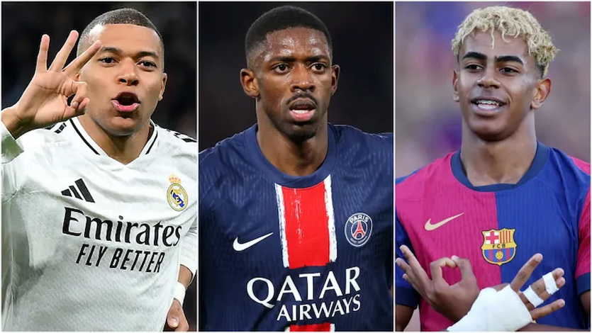 Mbappé, Demebelé y Yamal
