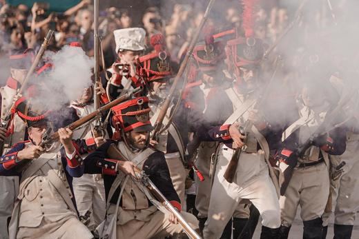 Recreación de las batallas contra Francia en 1808
