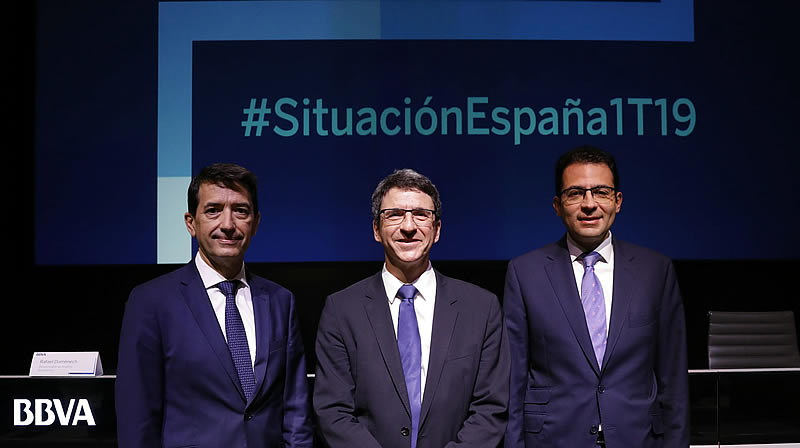 La economía española crecerá un 2,4% este año y un 2% en 2020, según BBVA Research