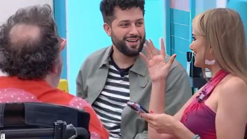 Bob Pop, Javi de Hoyos y Alba Carrillo, colaboradores del programa 'La familia de la tele'
