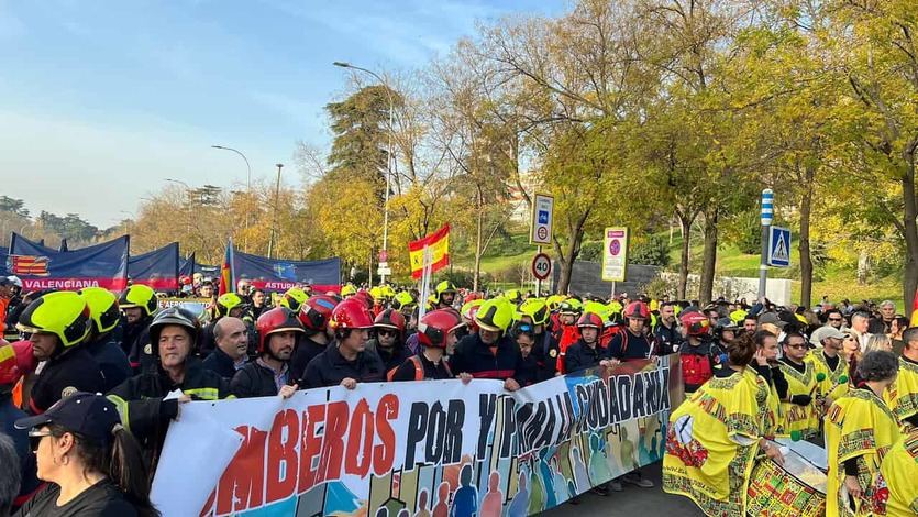 Marcha bomberos Madrid