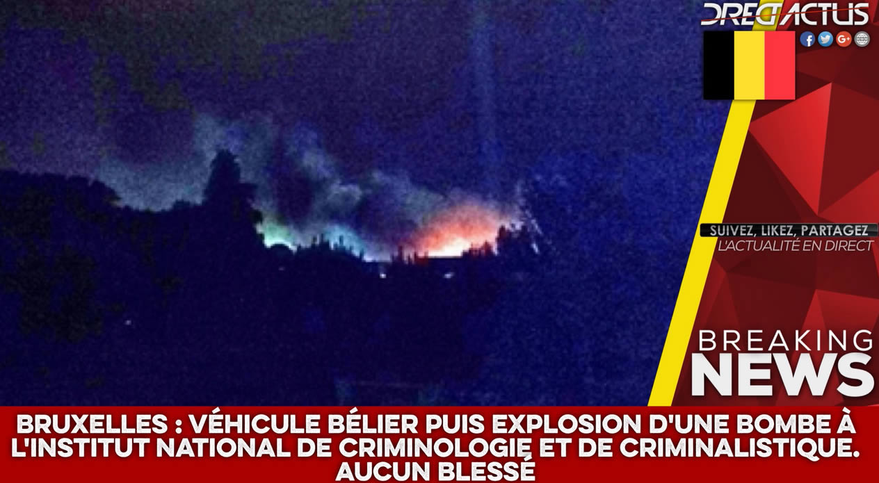 Atentado en Bruselas: explota una bomba en el Instituto Nacional de Criminología sin dejar víctimas