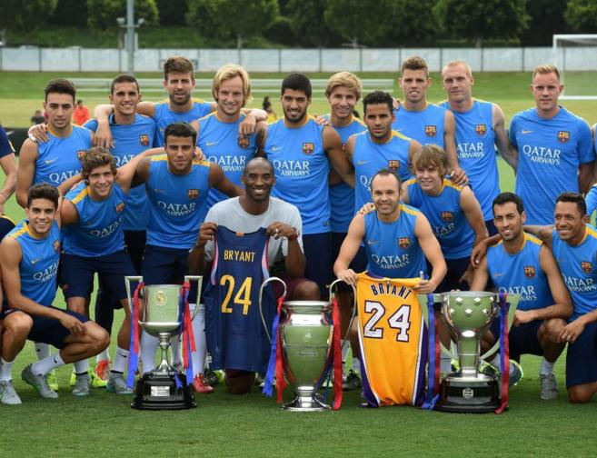 El Barça da el golpe mediático 'fichando' al mítico Kobe Bryant, que adora a 'Messi, Iniesta y todos'