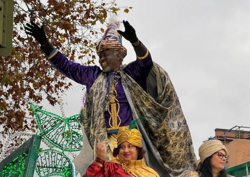 El rey Baltasar, en la Cabalgata por las calles de Alcorcón