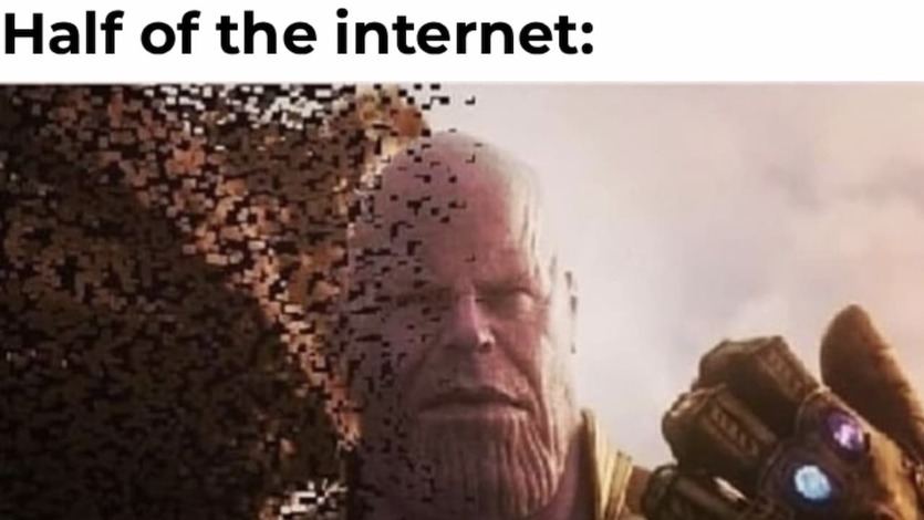 Un meme de la caída de AWS