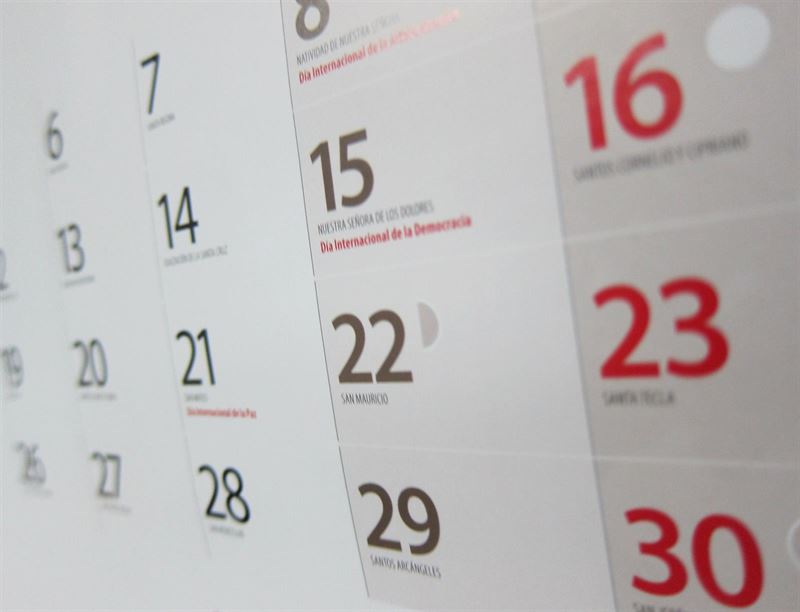 El calendario laboral para 2016 tendrá ocho fiestas nacionales