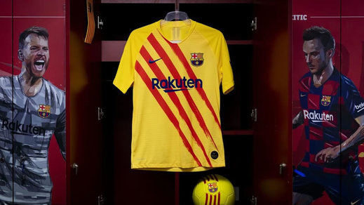 El Barça se pone la senyera en su nueva camiseta, la cuarta para esta temporada