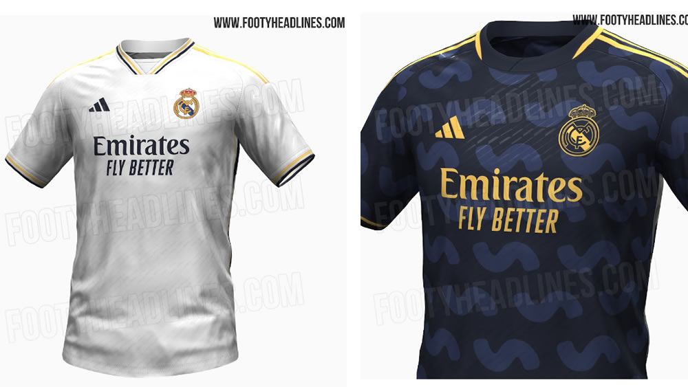 Las nuevas camisetas del Real Madrid para la próxima temporada, 2023