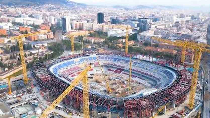 Camp Nou en obras