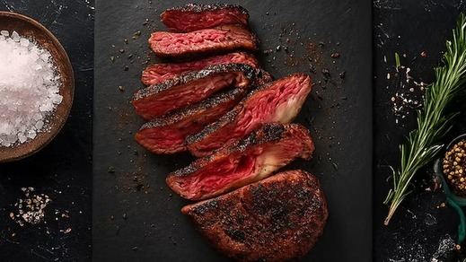 Imagen de filete de carne hecho con melena león