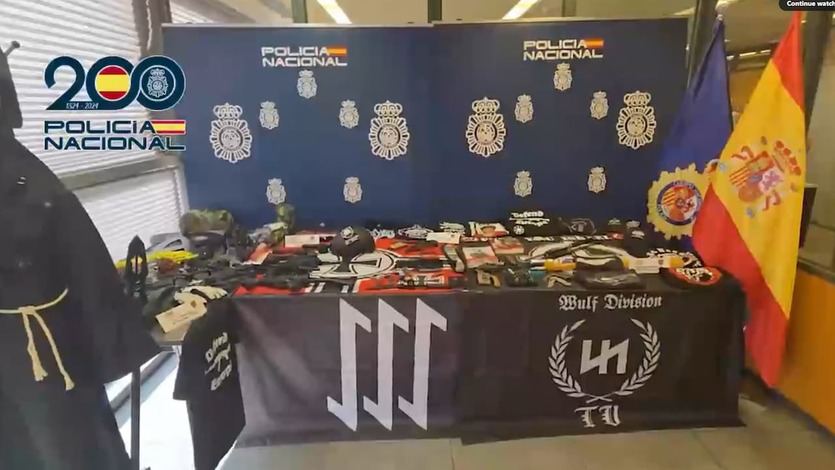 Artículos incautados a la célula terrorista