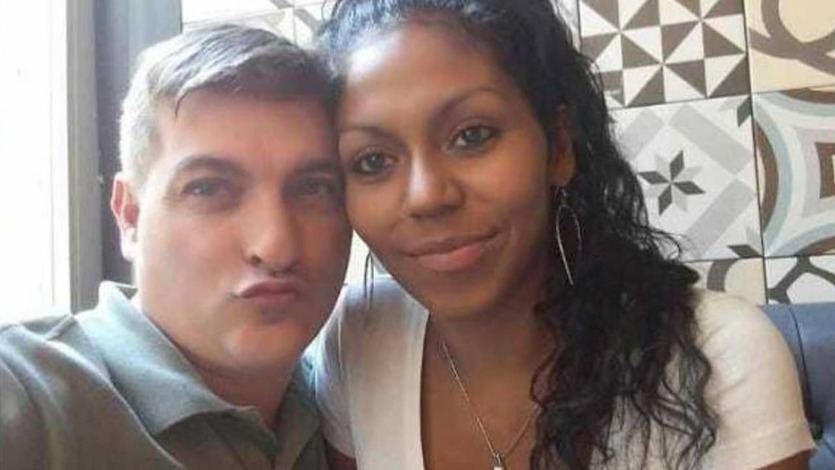César Román junto a Heidi Paz
