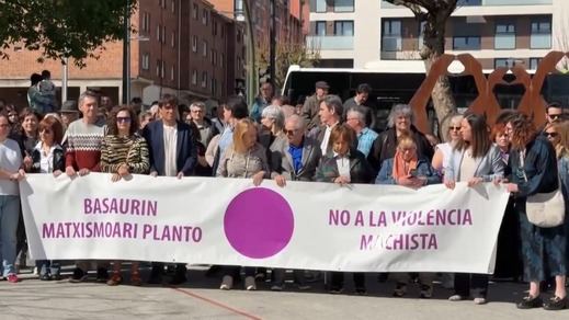 Protesta por la violencia machista en Basauri