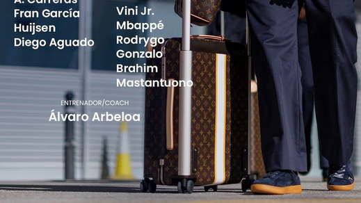 Detalle de la convocatoria del Real Madrid