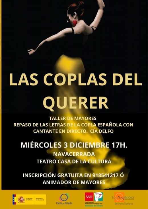 Cartel del taller 'Las coplas del querer'
