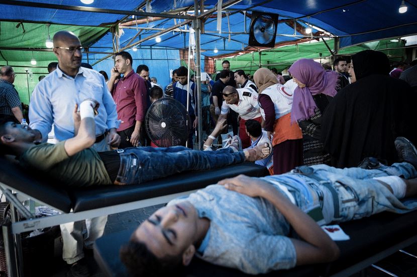 Masacre en Gaza: al menos 41 palestinos muertos y 1.700 heridos a manos del ejército israelí