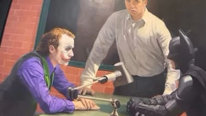 El llamativo cuadro del abogado de Elisa Mouliáa: él mediando entre Batman y Joker
