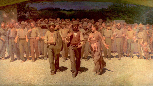 Cuadro 'El Cuarto Estado', obra de Giuseppe Pellizza da Volpedo en 1901 