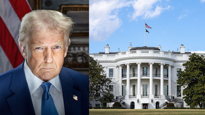 Retrato oficial del presidente electo estadounidense, Donald Trump