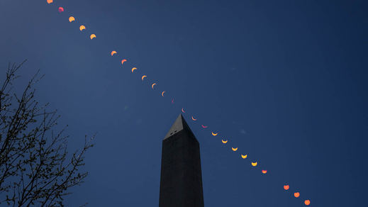 El eclipse solar, seguido por la NASA