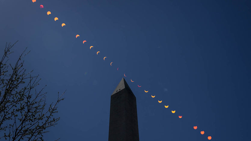 El eclipse solar, seguido por la NASA