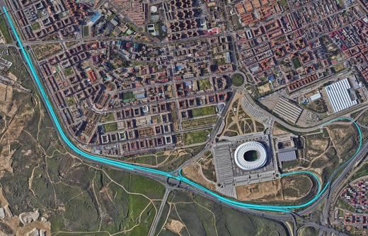 El acceso que conectará Ciudad del Deporte y el Metropolitano con la M-40