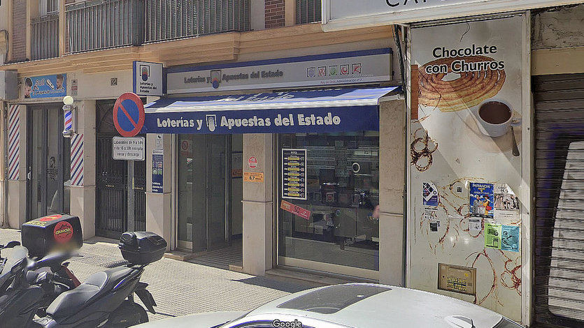 Administración de lotería de El Rey de oros, en Málaga
