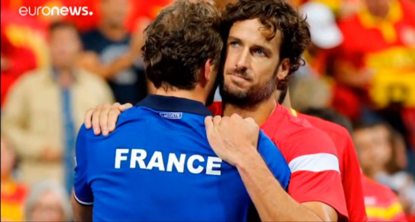 Feliciano López tras perder ante Francia el dobles de la Copa Davis