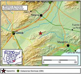 Terremoto de 3,2 grados en Totana (Murcia)