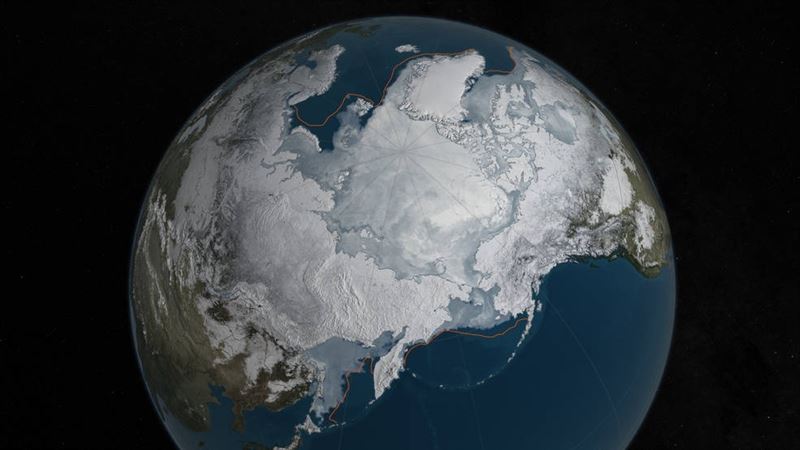 La capa de hielo invernal en el Ártico, bajo mínimos