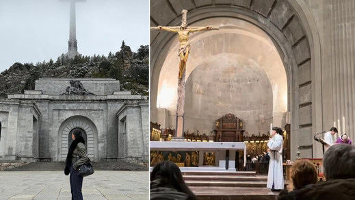 Georgina Rodríguez, posando en su perfil de Instagram en el Valle de los Caídos